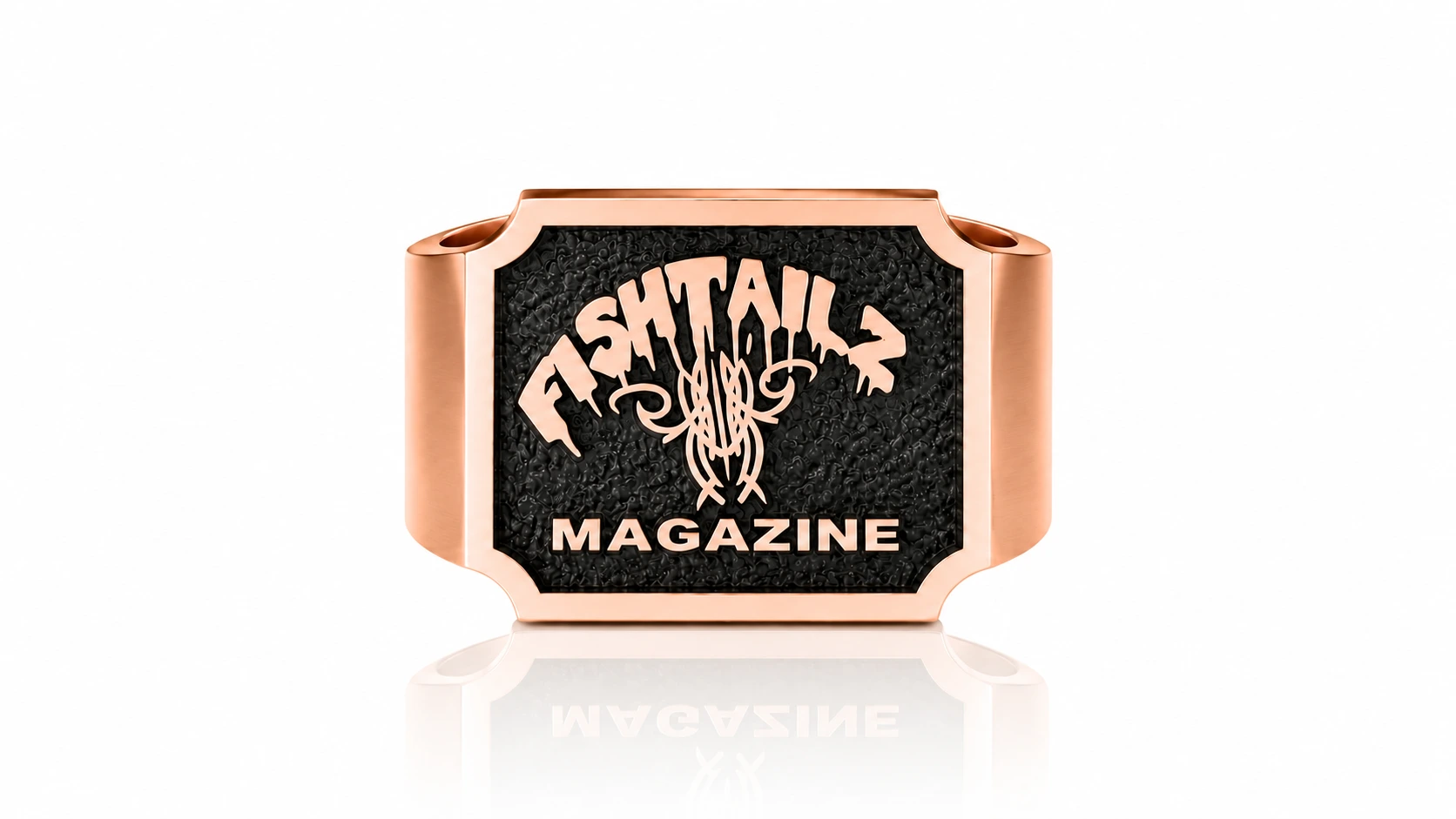 Personalized Motorcycle Club Ring-Custom Biker Signet Ring for Men